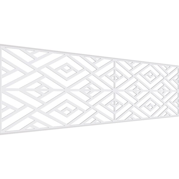 Ekena Millwork Set of Four Panels for 94 1/2"W x 28 1/4"H Killeen Fretwork Wainscot Wall Paneling WPKP14X01X47KLN - main
